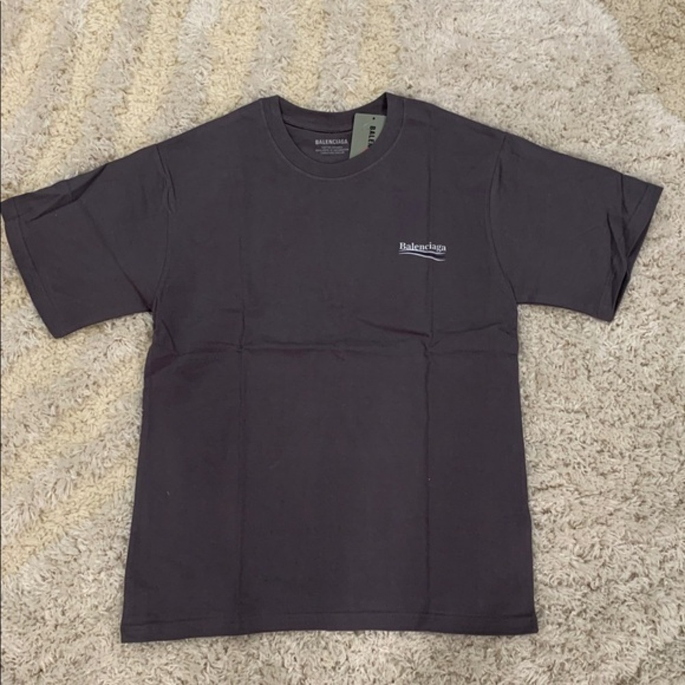 Balenciaga Men’s Political Campaign Grey T-Shirt Men’s Size Medium & Large